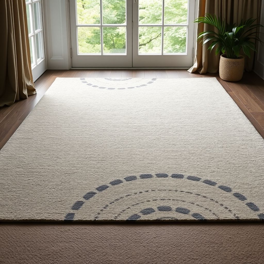 Un tapis luxueux en fibres naturelles, aux teintes subtiles et au travail artisanal remarquable. Son design sur mesure et son élégance en font une pièce maîtresse pour tout intérieur raffiné.